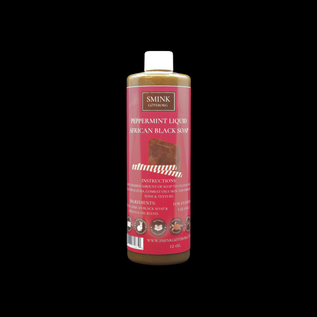 Peppermint African Black Soap (Liquid)