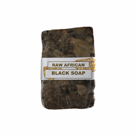 All-Natural Raw African Black Soap (Bar)
